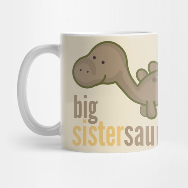 Big Sistersaurus Rex T-Shirt Family Dinosaur Shirts by DoggyStyles